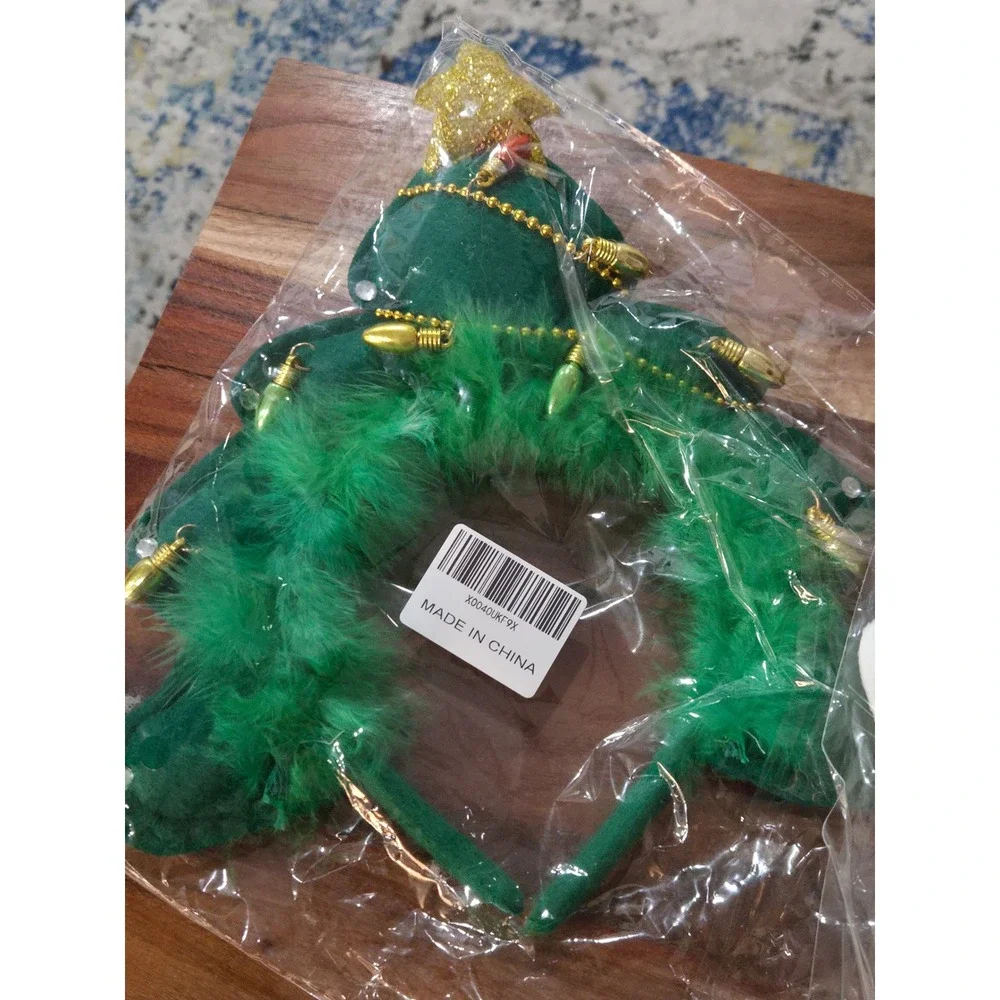 Two Kids Christmas‎ Headbands: Tree and Antlers party hats